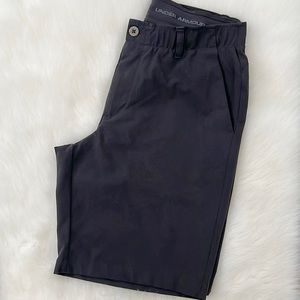 Mens Under Armour Golf Shorts Black Size 34
